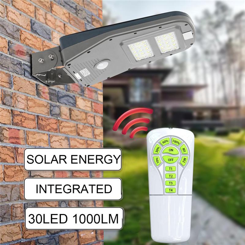 

НОВЫЙ солнечный светильник с датчиком движения PIR, светодиодный уличный фонарь 1000LM, водонепроницаемый уличный солнечный настенный светильник с дистанционным управлением