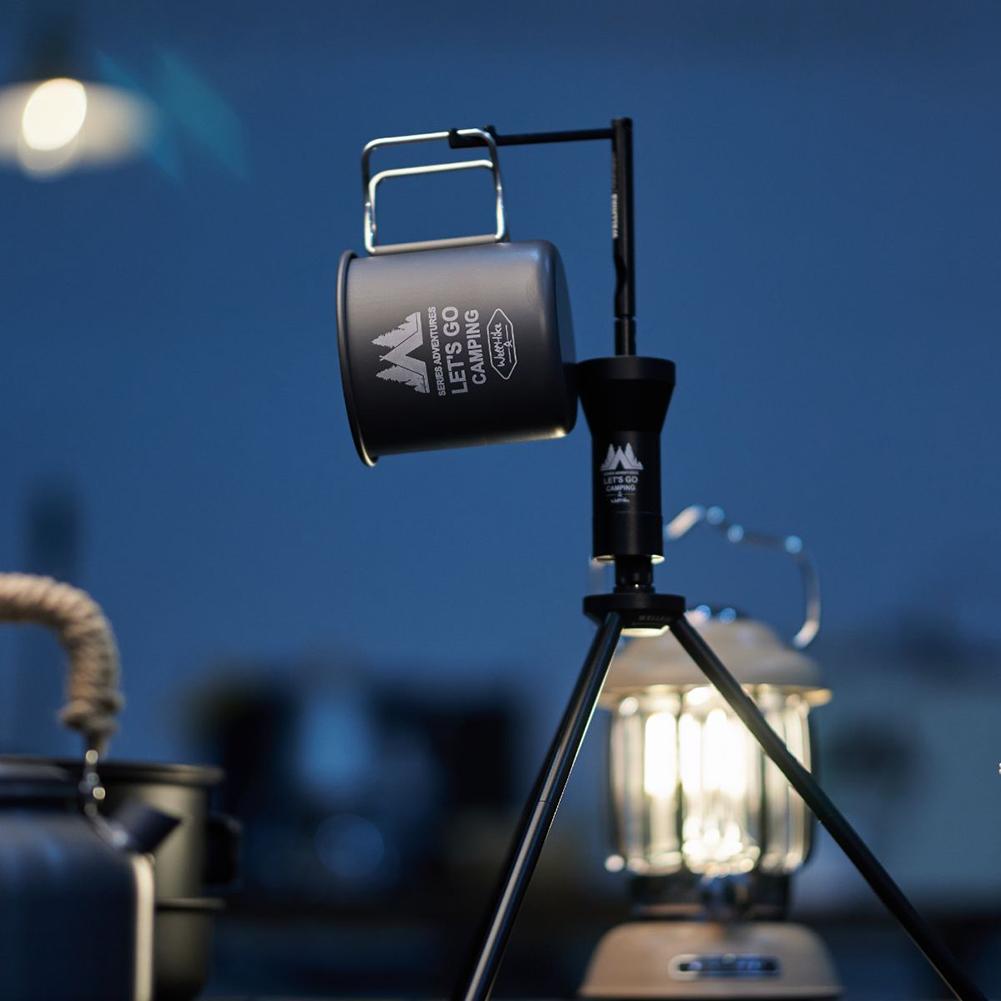 300ML Camping Mug Aluminium Alloy Picnic Utensils Foldable Handle Travel Coffee Cup Ultra-Light Outdoor Kitchen Equipment