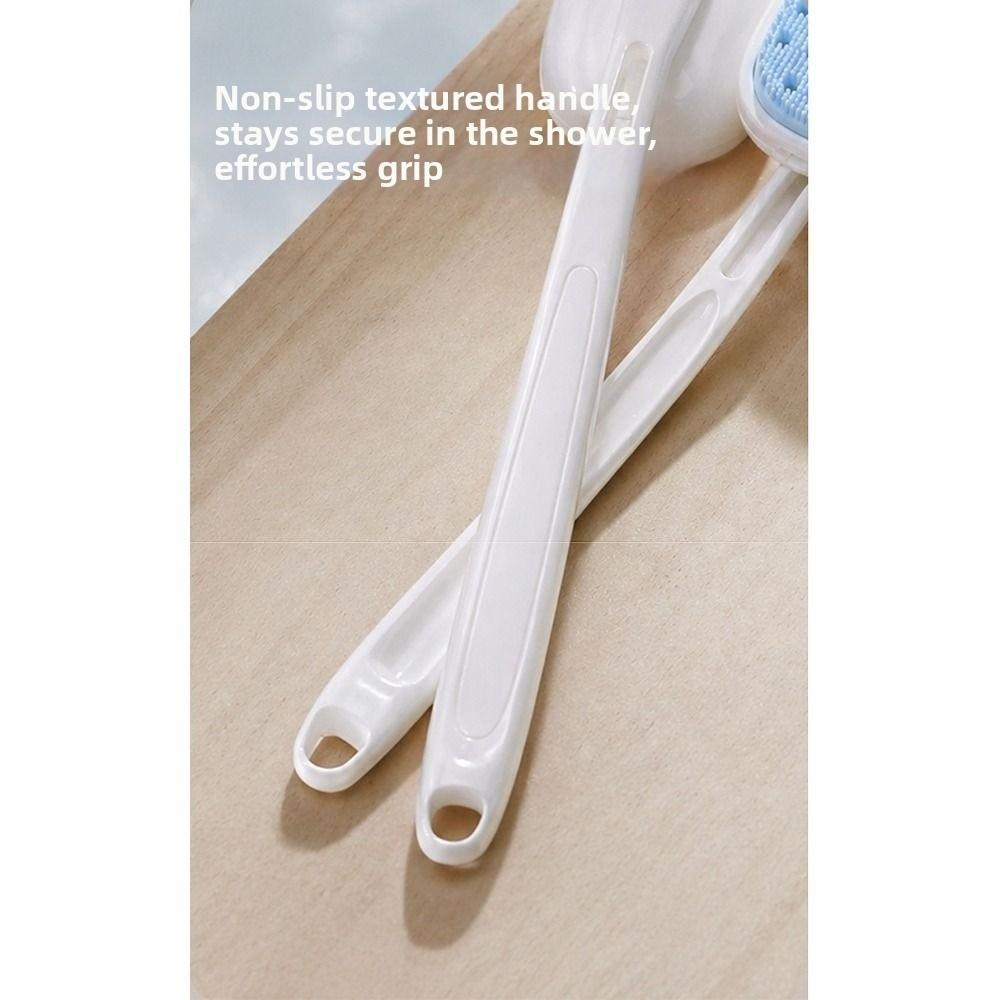 Detachable Handle Body Cleansing Tool Soft Bristle Bubble Massager Brush Bathroom Use