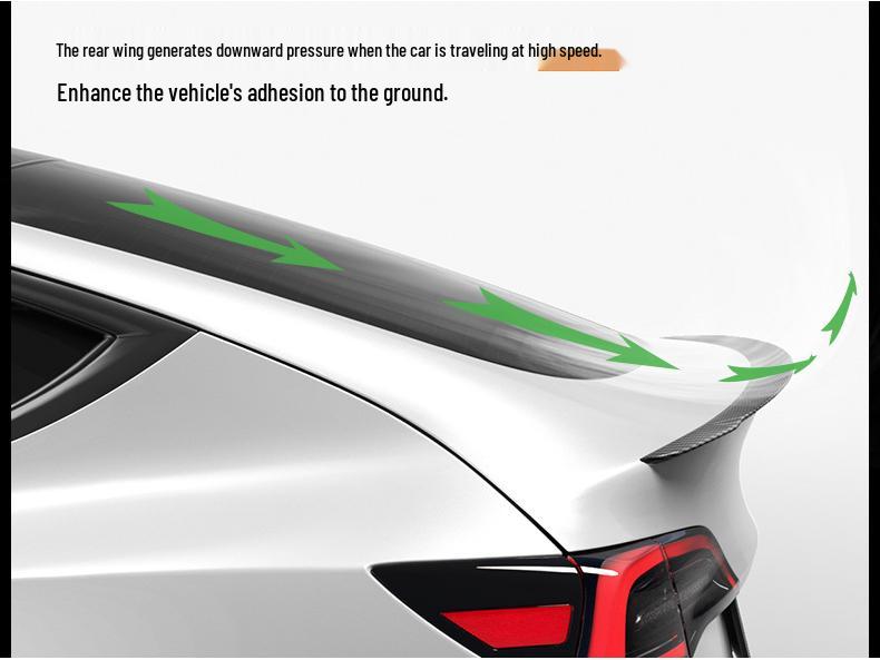 Carbon Fiber Rear Spoiler for Tesla Model Y/3 High-Performance P Version Body Kit