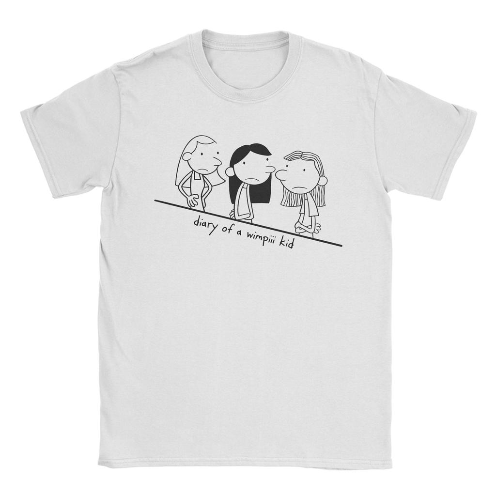 Novelty BEST FRIENDS diary of a wimpy kid T-Shirts for Unisex Crewneck Pure Cotton T Shirt  Short Sleeve Tee Shirt Gift Idea Tops