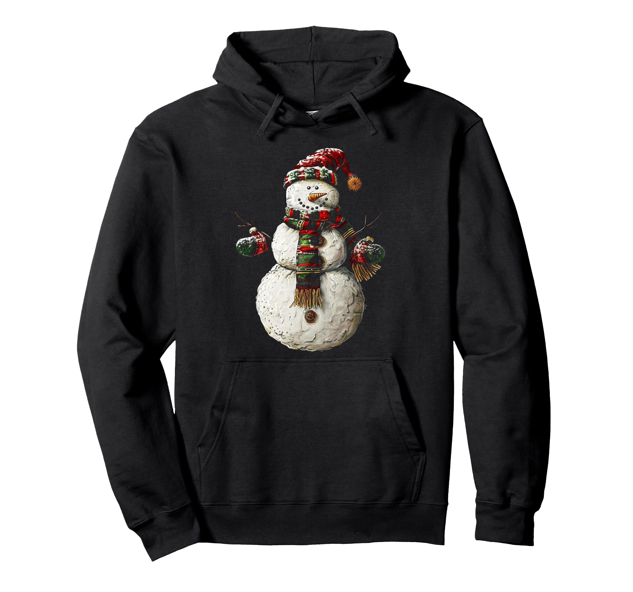 

Snowman Christmas Motif Art Family Snowman Hoodie X-mas чёрный