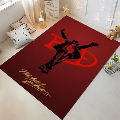 Michael Jackson BAD Design Non-slip Rug Suitable for Living Room and Bedroom Sofas
