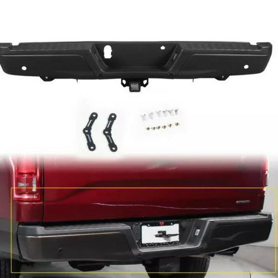 

Ford F150 Rear Bumper 2015-2020 with Sensor and Hitch Black, with sensor & hitch