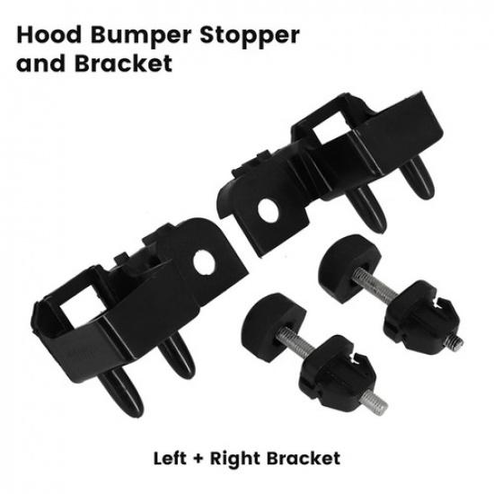 4Pcs/Set Hood Bumper Stopper Bracket Left&Right For Ford Fusion MKZ 2013-
