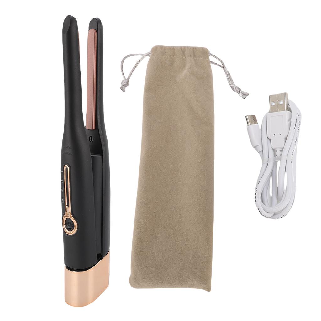 Pencil Flat Iron PI Film Cordless Heating Small Flat Iron Hair Straightener Curler Portable Styler for All Hair Types