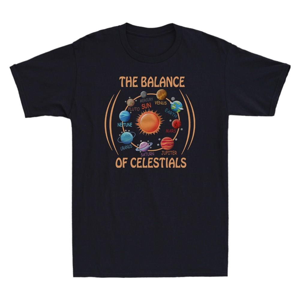 The Balance Celestials: Solar System Space Astronomy Planets Men s T Shirt Unisex T-Shirt L