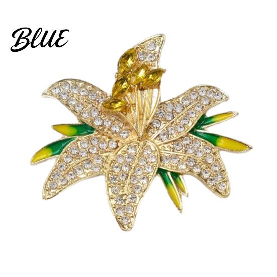 Scarves Brooch 1/2Pcs Women Pin Flower Design Lapel Pin 1pc