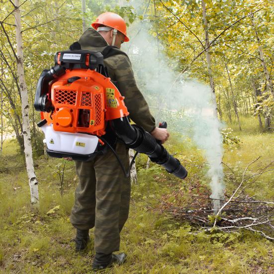 Leaf Blower, 80CC Backpack Gas Leaf Blower, Gas Blower, Up To 900CFM, Powerful Clearing, for Lawn Care Yard Dust Debris