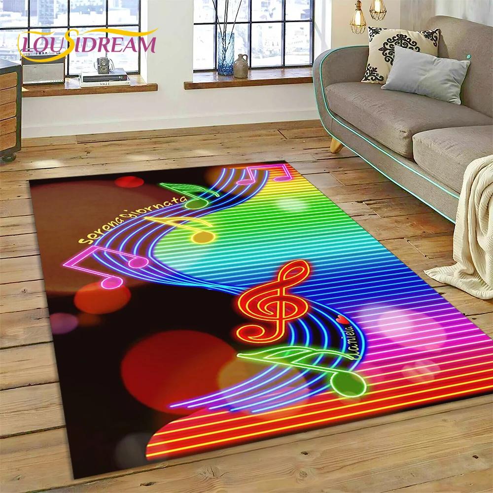 3D Piano Art kreatywna nuta dywan dywan dla domu salon sypialnia Sofa wycieraczka wystrój, dywanik dziecięcy antypoślizgowa mata podłogowa