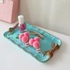 Piece Bow Tray Fruit Dessert Resin Tray Cake Jewelry Storage Tray Party Decoration Tableware Candy Tray Organizer Tools