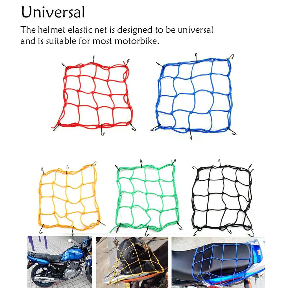 Motorrad Gepäcknetz Helm Netztasche Dehnbar Organizer Zubehör Gepäcknetze Halte Seil Netz Cycli P8R9