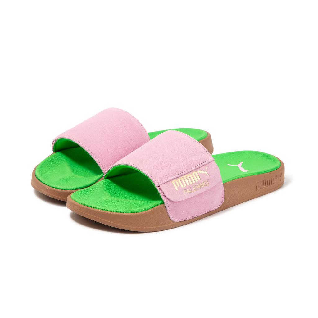 Puma Leadcat 2.0 Lightweight Comfortable Anti-Friction Slide Sandals Unisex Sandals Pink Gold Green 399041-02