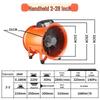 220V Portable Axial Exhaust Fan for Industrial Ventilation