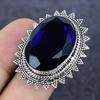 Natural Blue Topaz Gemstone 925 Sterling Silver Jewelry Ring Size 6 E3t09