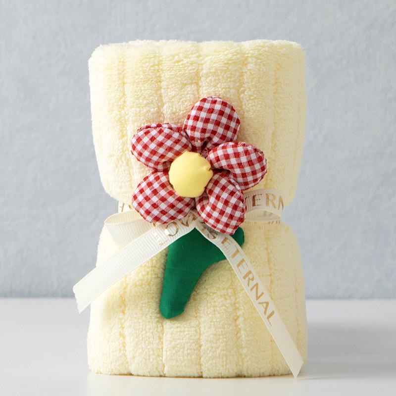 

Sunflower Face Towel - Souvenir Gift for Weddings, Children s Celebrations, National Day & Mid-Autumn Festival Towel Roll Size 13*9 (Unfolded Size 25*50cm)