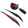 2Pcs Car Headlight Lamp Eyebrows Cover Trim Stickers For BMW 3 Series F30 F35 2013-2018 Auto Eyelids Lids Black Car Accessories