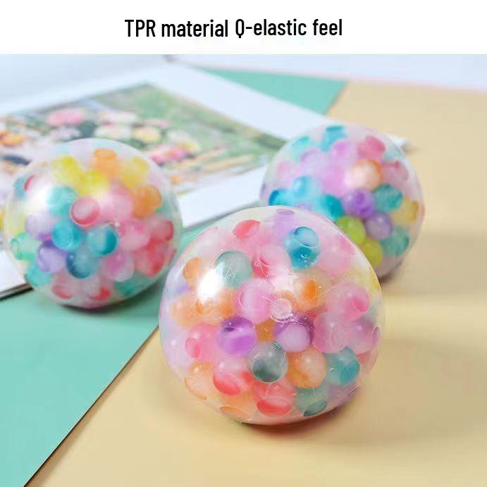 Child's Creative Grape Ball Stress Relief Toy - Squeeze & Pinch for Decompression