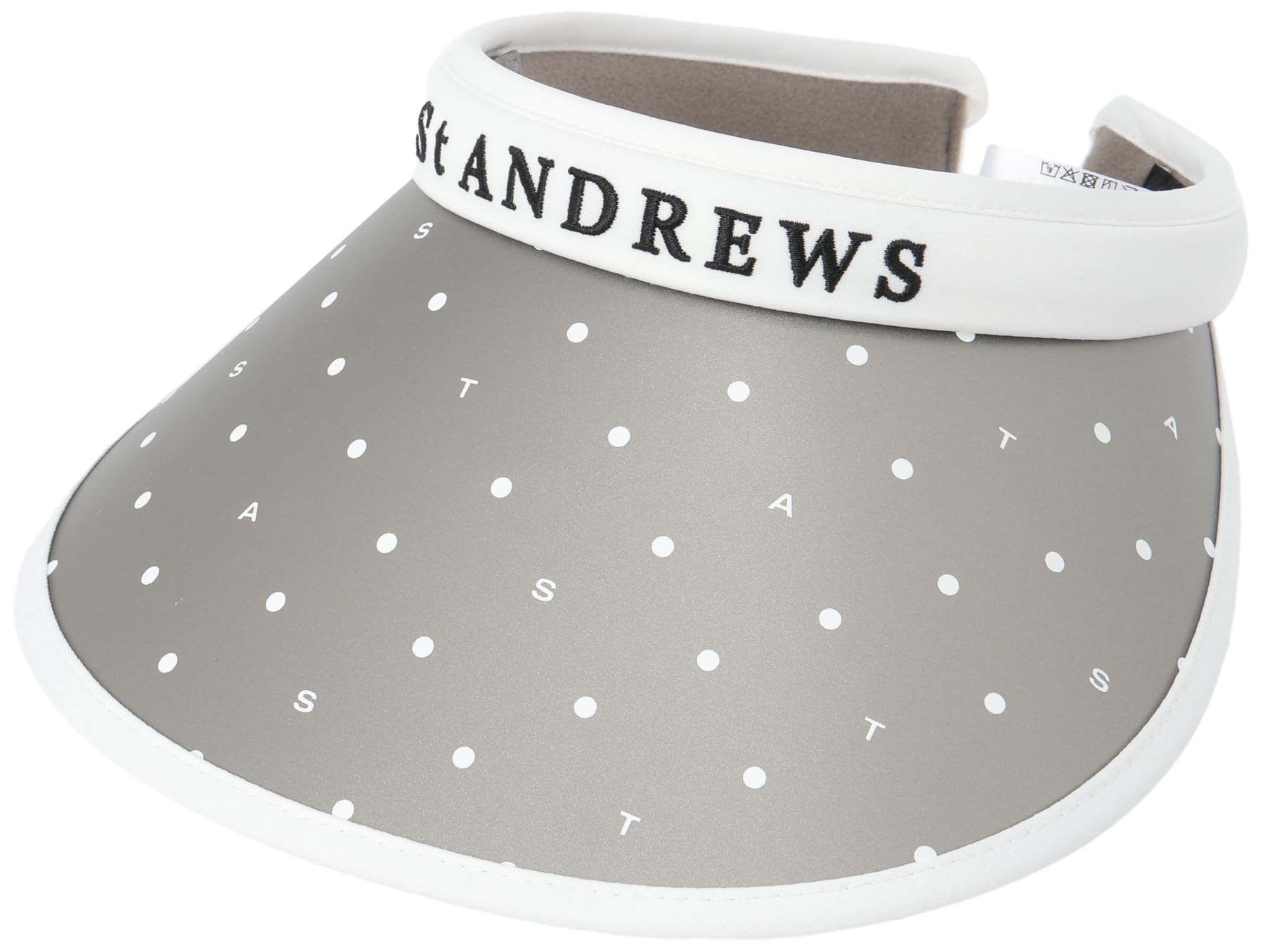 

[Св.. [Эндрюс] Унисекс козырек с клипсой (с защитой от УФ-лучей и съемным слайдом) Кепка для гольфа 042-4187554 030Белый SM