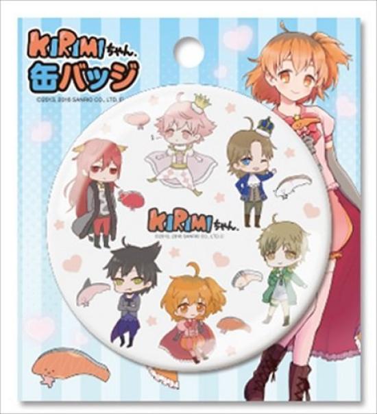 KIRIMI-chan. Chibi Karaktärssamling Knappmärke, Diameter 75 mm