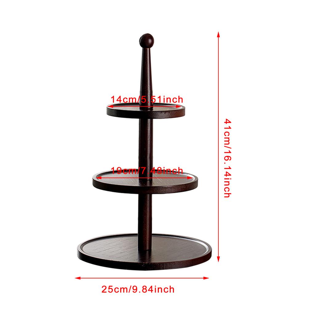 2/3 Tier Wood Round Cupcake Stand Clear Birthday Cupcake Stand Holder Dessert Display for Wedding Birthday Christmas Party