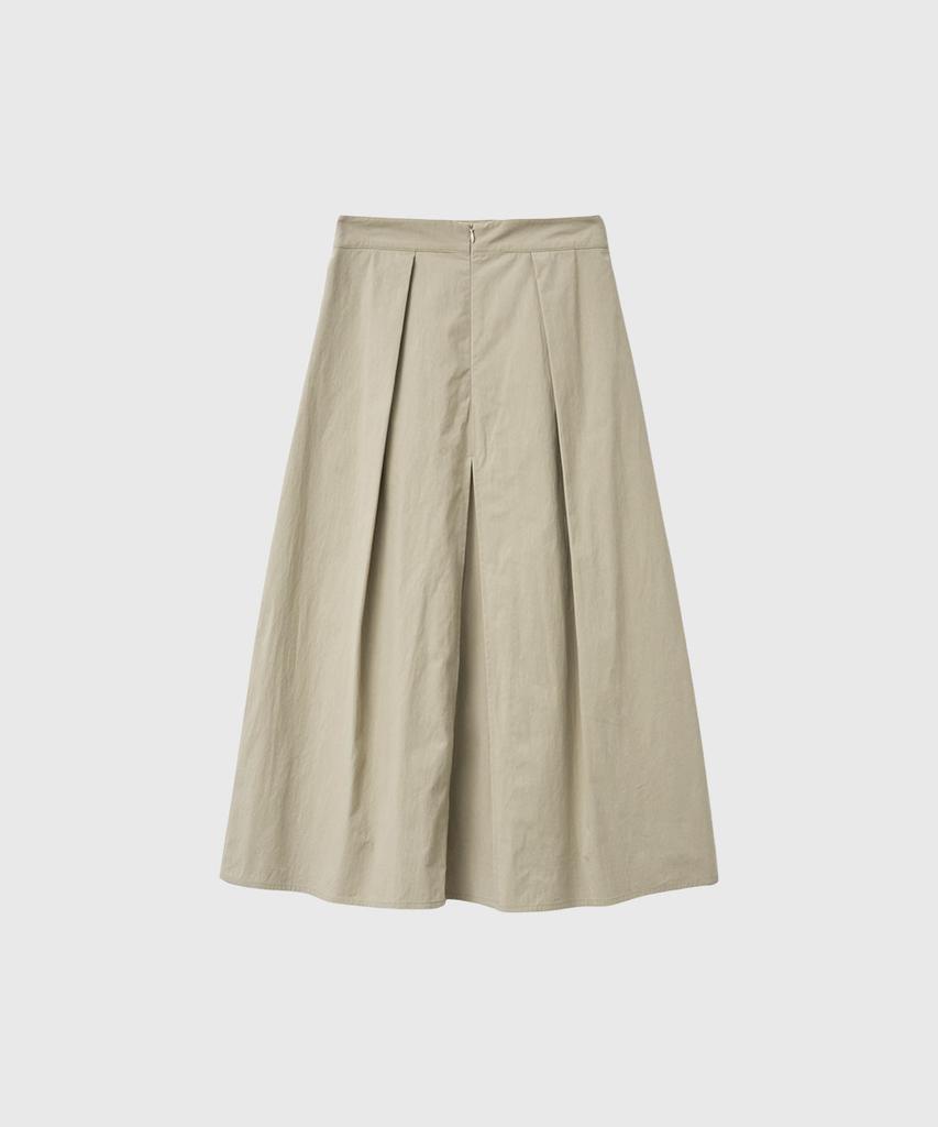General Idea Split A-Line Midi Skirt [Beige] / Gf1Lsk506