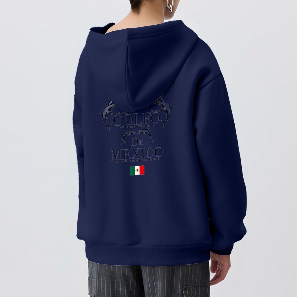 Womens Fashion Women Lightweight Long Sleeve Pullover With Pockets Mexico Print Hoodie