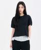 CHASECULT Women'S Shirred Short Sleeve Blouse-Fbrg5575D03
