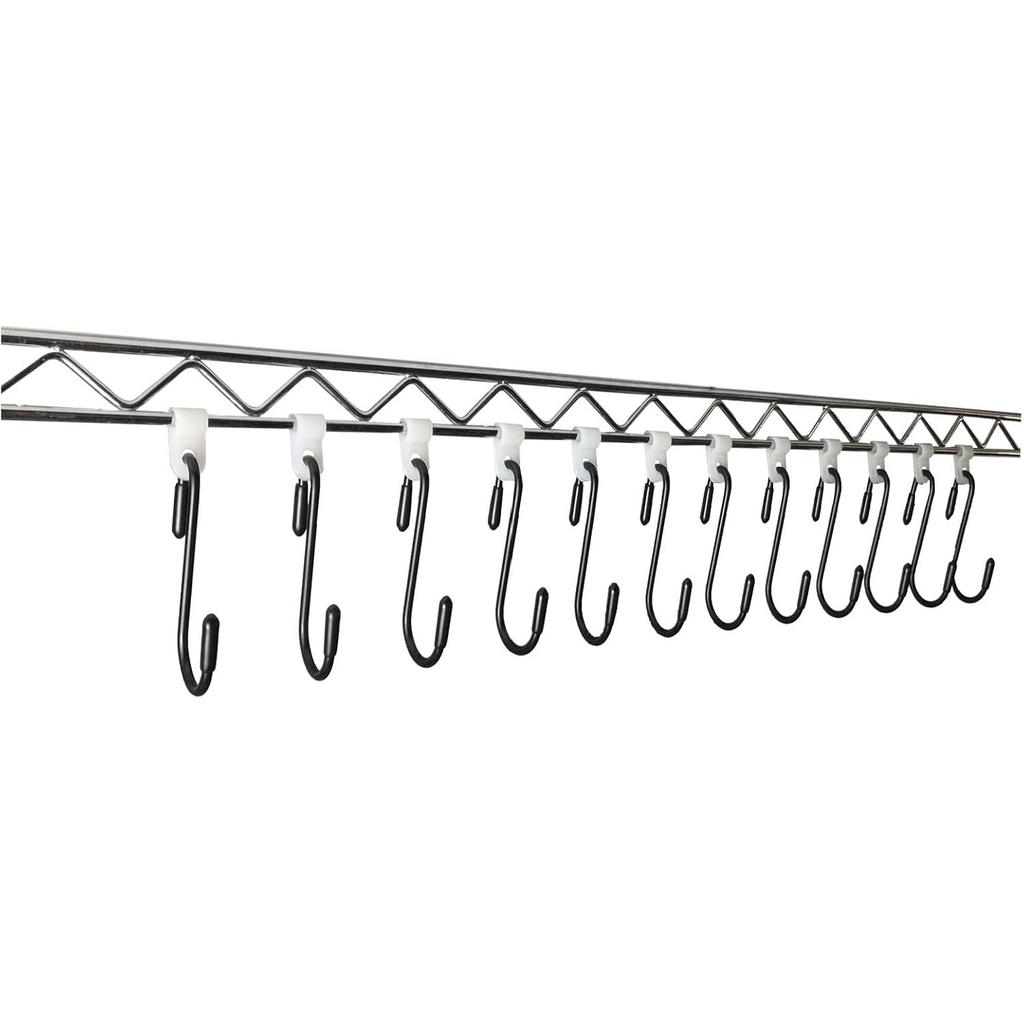 Anti Drop Wire Shelving S Hooks Metal Rack Hangers Untensil Hanging Hooks Shelves, Accessories Hangers (Shape A)