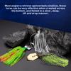 Soft Chatter Bait Spinner Bait Wobbler Weedless Fishing Lure  For Bass Pike Walleye Fish