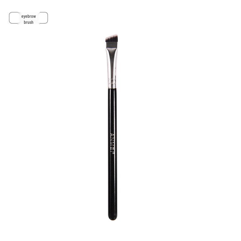 Eyeliner & Eyebrow Brush: Ultra-Thin Angled Flat Head with Fiber Bristles