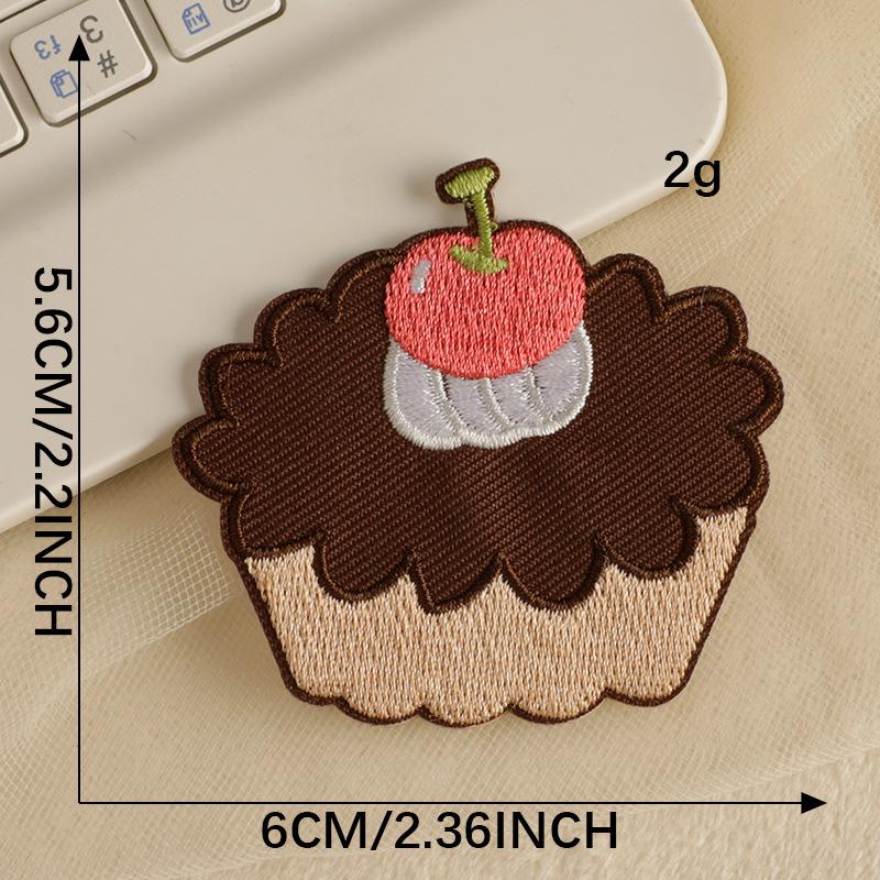 Cartoon Cake Self-Adhesive Embroidered Cloth Patch