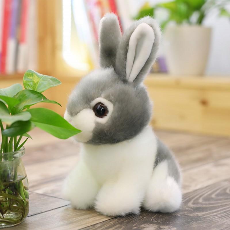 Păpușă iepuraș alb mic drăguț, jucărie de pluș iepuraș coreean, păpușă de cârpă, copii, fată, super drăguț, om