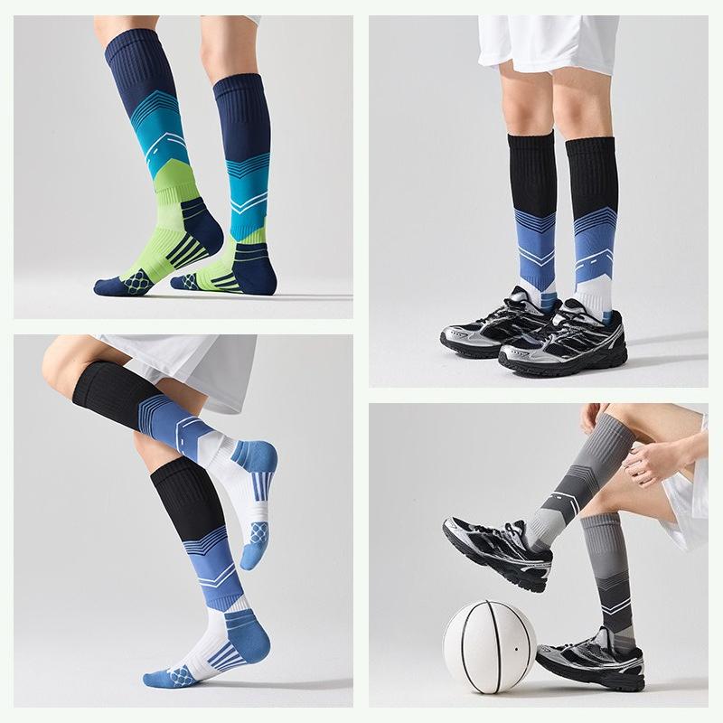 Running Sports Compression Socks for Legs Men's Outdoor Fitness Rope Skipping Marathon Basketball Socks Pressure Long Stockings Anti-slip