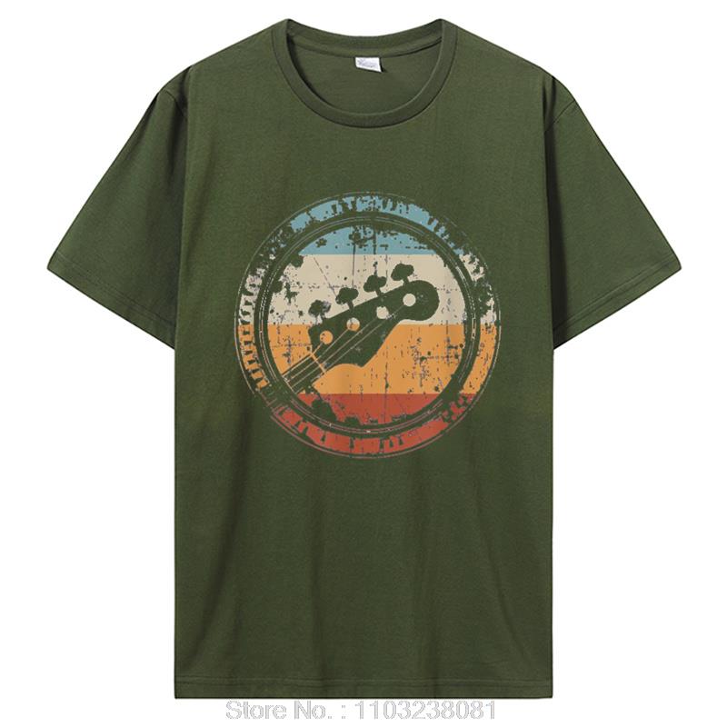 Vintage Bass Guitar Headstock For Bassist And Bass Player T Shirt Graphic Streetwear Cotton Birthday Gifts Summer Tshirt