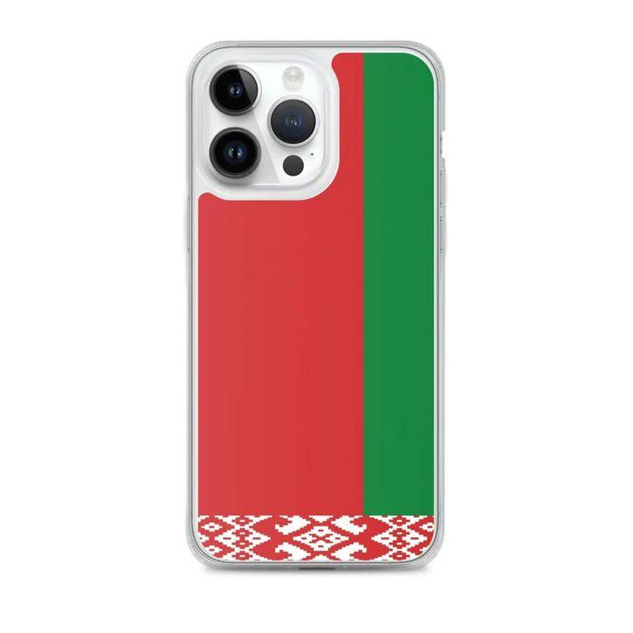 Coque iPhone - Biélorussie - Drapeau - Souple - Multicolore - TPU Transparent