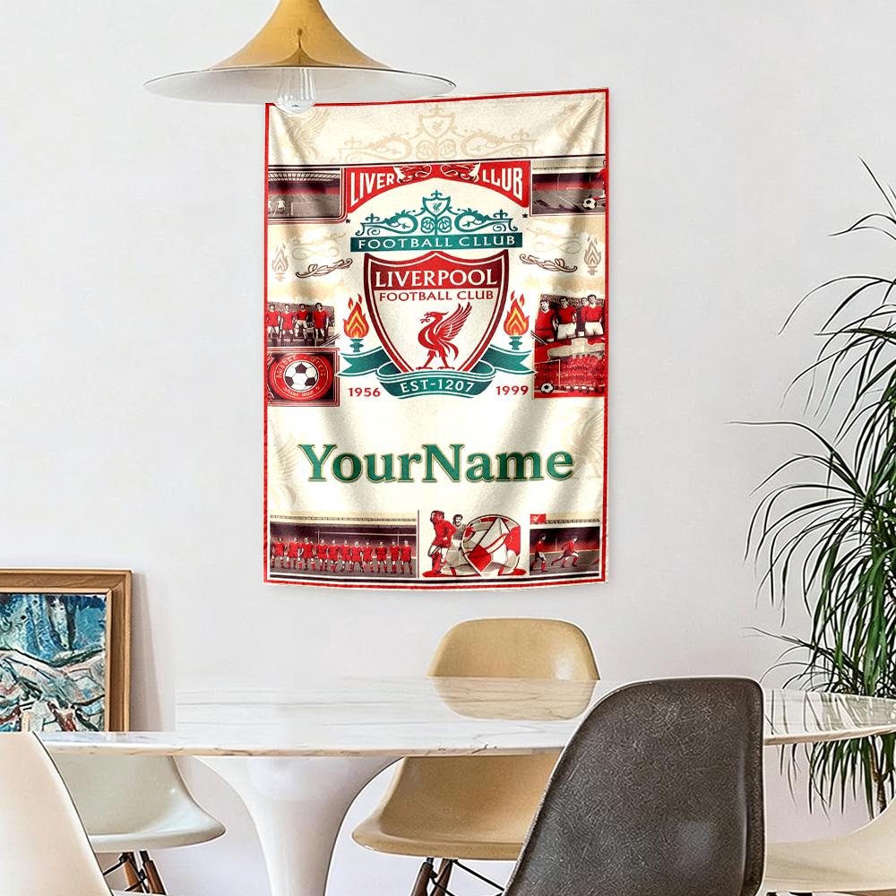 Liverpool Custom Your Name Wall Decor Tapestry Art For Pet Memorial Birthdaywedding Party Backdrop Family Gift