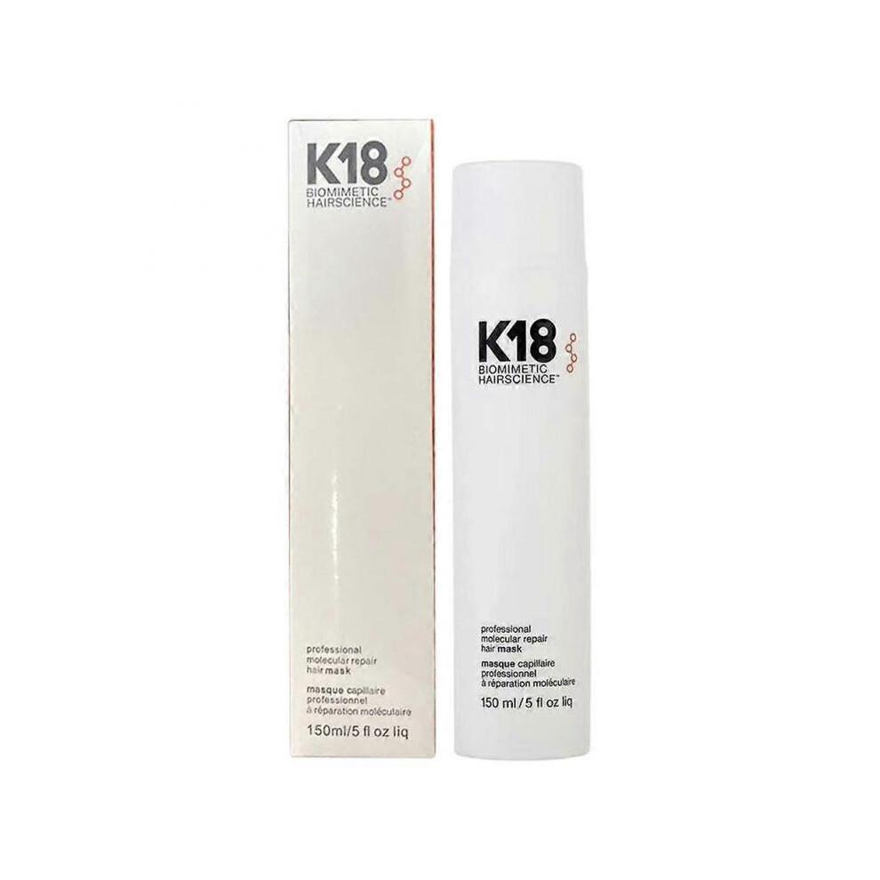 (150ml)Mascarilla Reparadora Molecular sin Aclarado K18 con Tecnología de Péptidos para Todo Tipo de Cabello Tratamiento de 4 Minutos