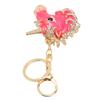 6 Pcs Key Chains Cartoon Style Shiny Luster Metal Decorative Practical Compact Portable Key Chains