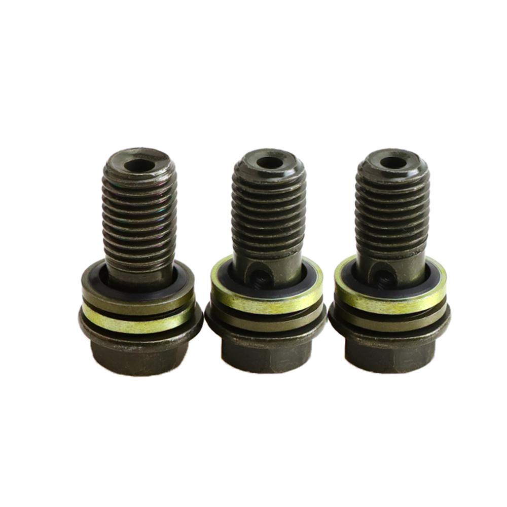 ATV Kart Hydraulic Brake Line Tee Hose Connector 3 Way T Adapter With M10x1.25 Banjo Bolt