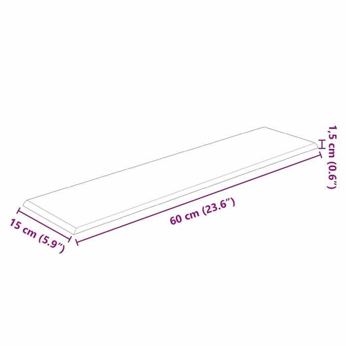 VidaXL Panneaux muraux 12 pcs Bleu 60x15 cm Velours 1,08 m² 343834