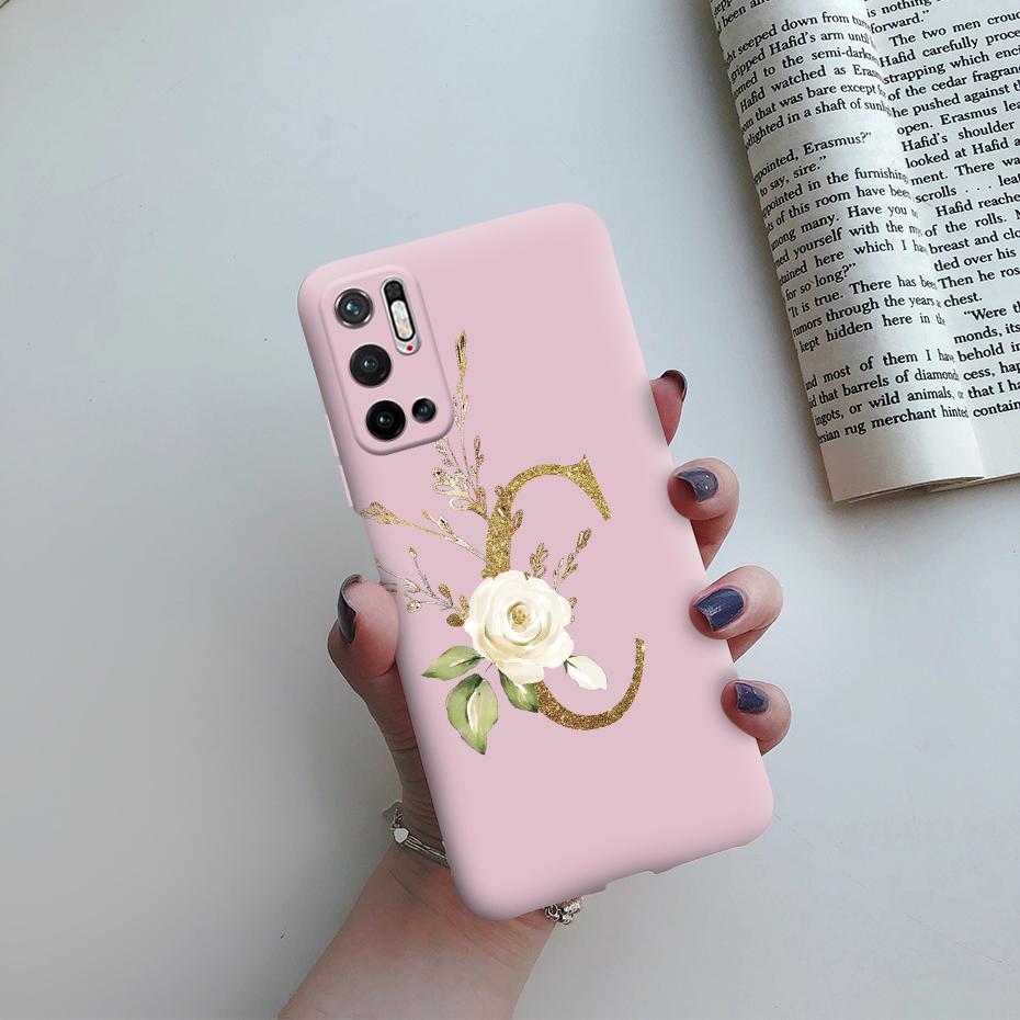 For Xiaomi Poco M3 Pro 5G Case for Poco M3 Pro 5G Cover Cute Letters Soft Silicone Phone Case for Xiaomi Poco M3 PocoM3 M 3 Pro