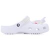 Crocs Classic clog Spring Letter SDS EVA Preppy Cute and Sweet Versatile Classic Beach Trendy Korean Hole Shoes Unisex White