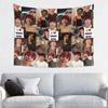 Unique Aesthetic Poster Tapestry Malachi Barton Actor Wall Tapestry Pink Flag Wall Hanging Bedroom Dorm Backdrop Cloth Banner