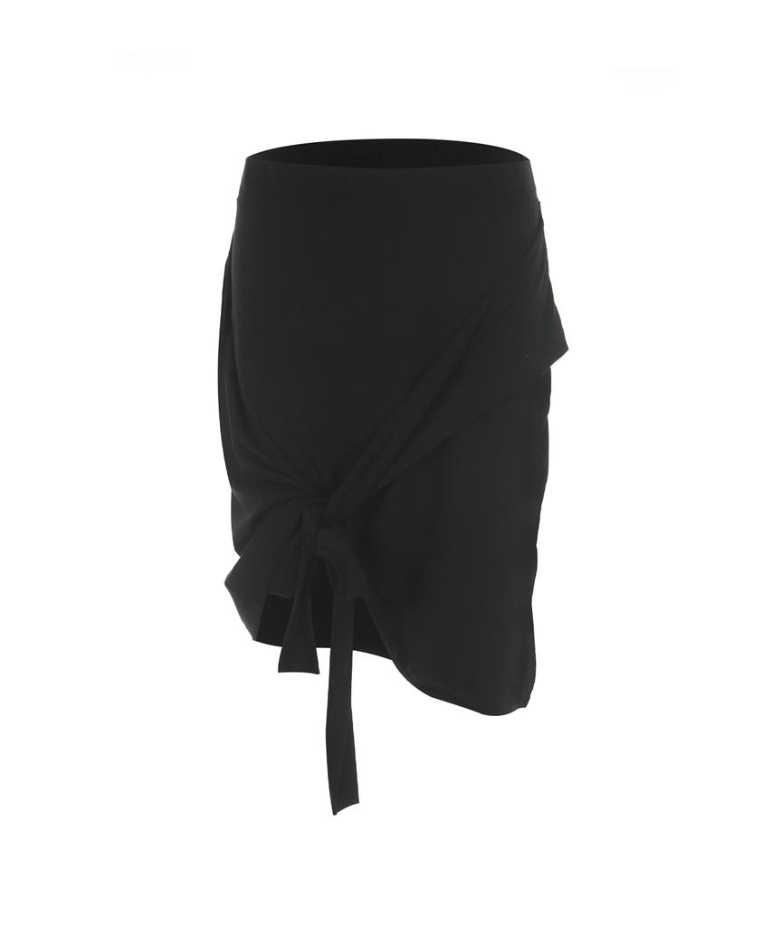 Deobeuleseussiakaibeu Jersey Hole-Tie Skirt 001