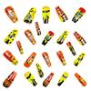 24pc Pumpkin Ghosted Bat False Nail Medium Square Shape ABS Fake Nail Halloween Party Nail Easy Application Design