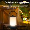 USB Rechargeable Carrying Lamp Retro Iron Night Light 3 Color Dimmable Bedroom Decoration Outdoor Camping Ambient Lighting