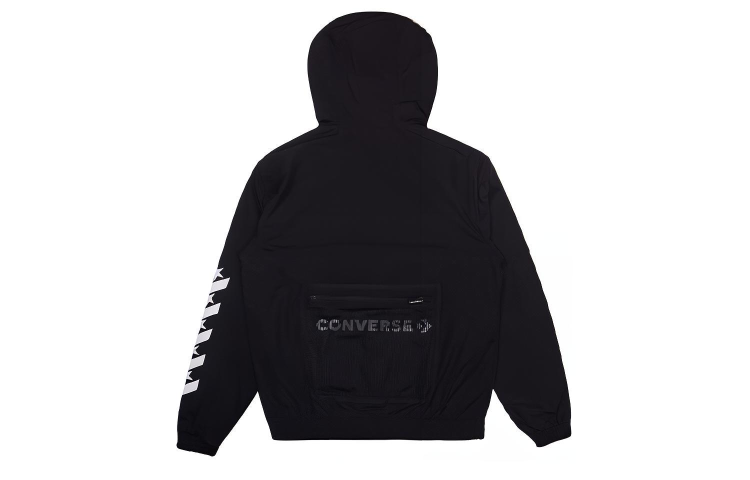 Converse Jackets Men s Black Hooded Moderate Other 10017080-A03 L