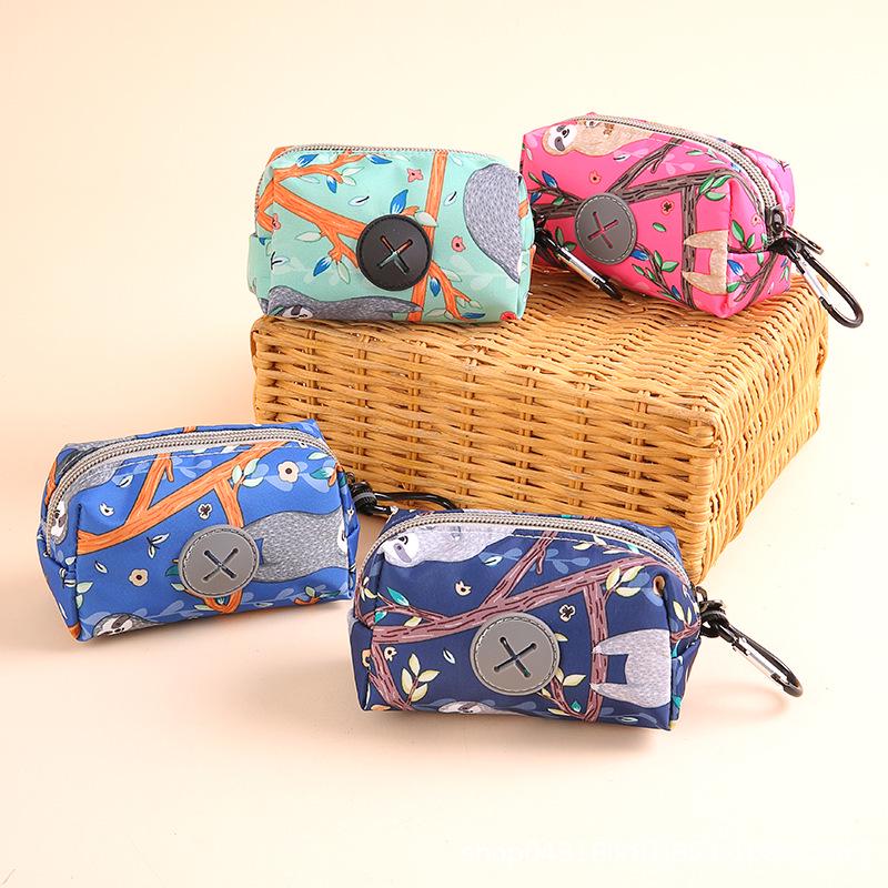 

Чехол для пакетов для собачьих отходов с принтом ленивца и кошелек для монет [Без липучки] Light Green - Small