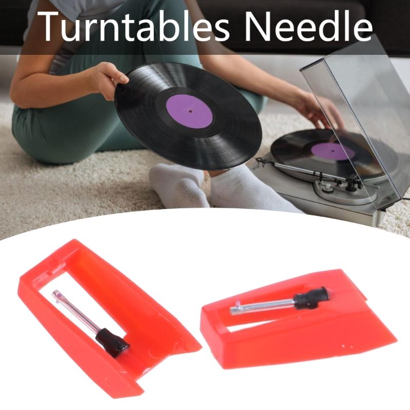 2Pcs Record Player Needle, Turntables Replacement Needle Record Player Needle Replacement for Vinyls Record Player